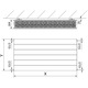 Mexen Line CL33 radiator din otel 400 x 1600 mm, conectare laterala, 2530 W, alb - W433L-040-160-00