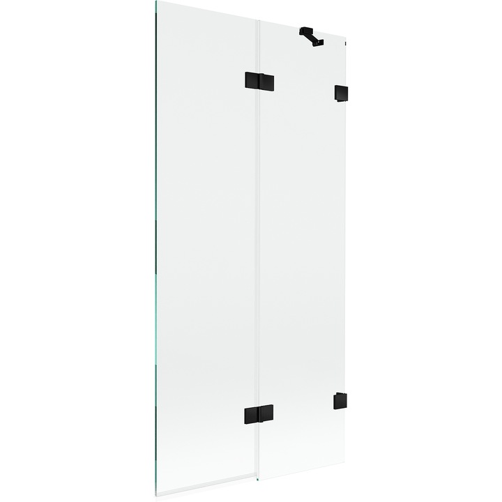 Panou pentru cada Mexen Lunar cu 2 usi batante, 90x150cm, transparent, negru