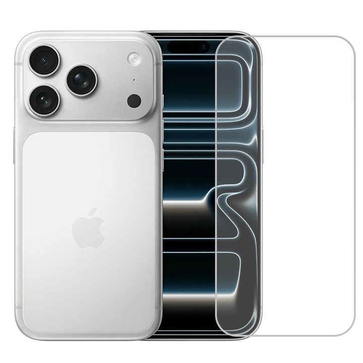 2 darabos szett, fólia Apple iPhone 17 Pro-hoz, edzett üvegből, Evolium, átlátszó