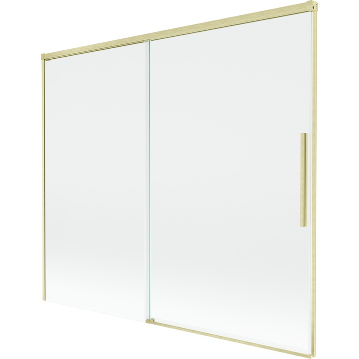 Paravan de duș glisant Mexen Rox 2 aripi 180x150cm transparent auriu periat