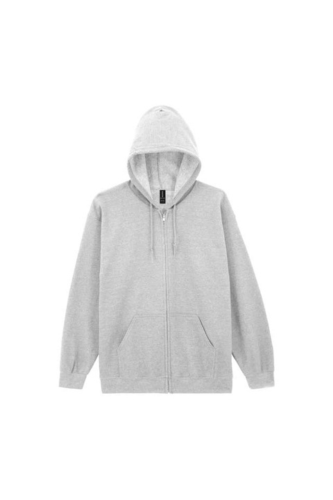 Hanorac pentru barbati, heavy blend cu gluga si fermoar complet - GI18600, Ash Brown