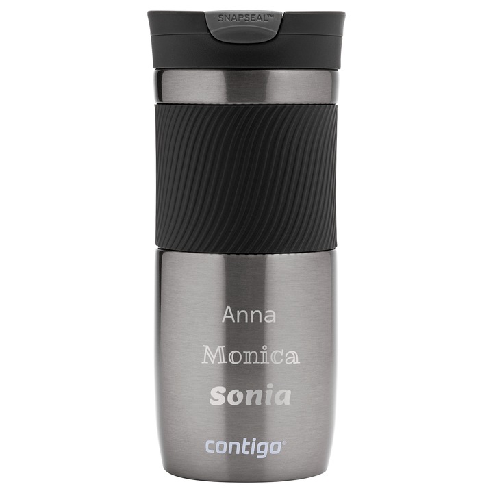 Contigo Byron 470ml cana termica cu inscriptie personalizata - gravura - Gunmetal