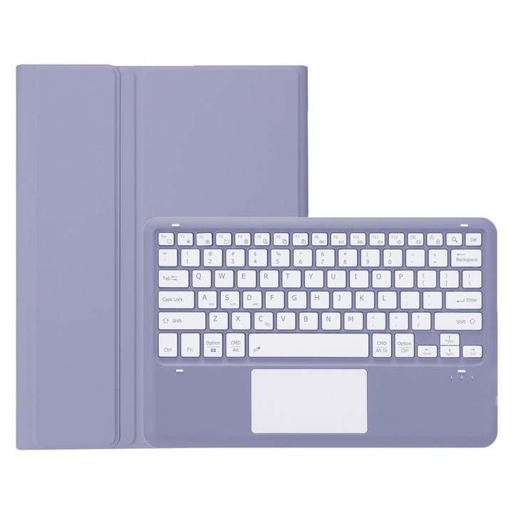 Husa cu tastatura Bluetooth 3.0 pentru Honor Pad 10 AH29-A, cu touchpad, piele PU, Violet