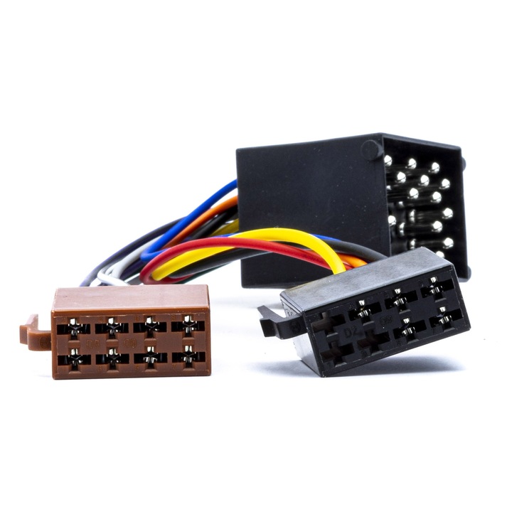 Adapter Quadlock-ISO Einparts Automotive pentru radio auto, 16 pini, compatibil cu BMW, Land Rover, Rover, MINI