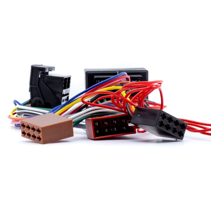 Adapter radio QUADLOCK-ISO Einparts Automotive pentru Volkswagen, Audi, Skoda, Seat, 16-pin, 2x8-pin