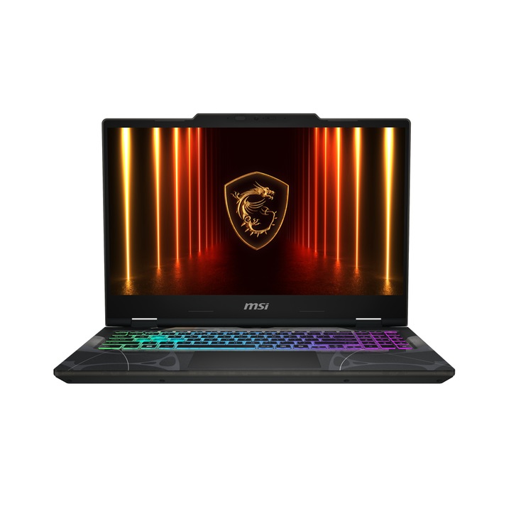 Laptop MSI Cyborg A15 AI B2HWFKG, 9S7-15QL42-045, 15.6", AMD Ryzen 7 260 (8-magos), NVIDIA GeForce RTX 5060 (8GB GDDR7), 16GB 5600MHz (2x8GB) DDR5, Fekete