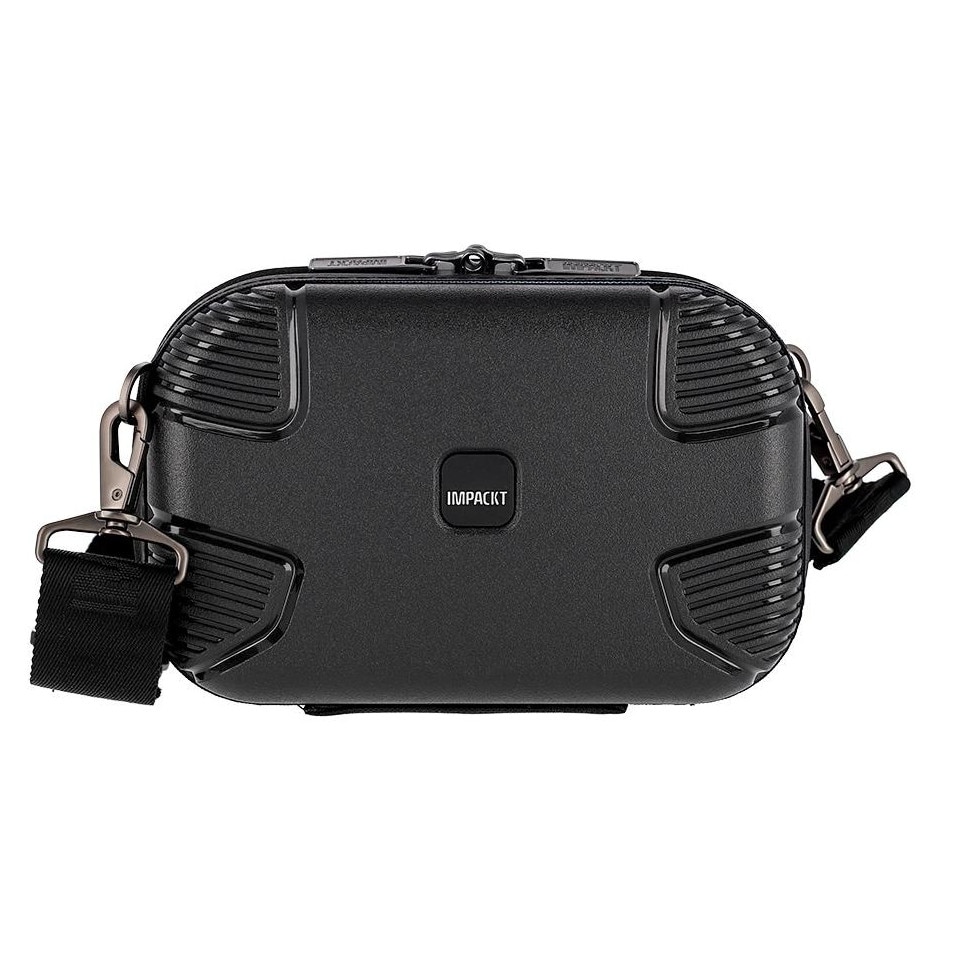 Geantă laptop IMPACKT IP1 Mini, neagră, 46% plastic reciclat, bretea detasabilă, 3 compartimente interioare
