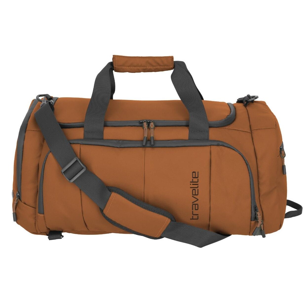 Geantă de voiaj Travelite Briize Weekender, 26l, hidrofug, curea de umăr detasabilă, curry