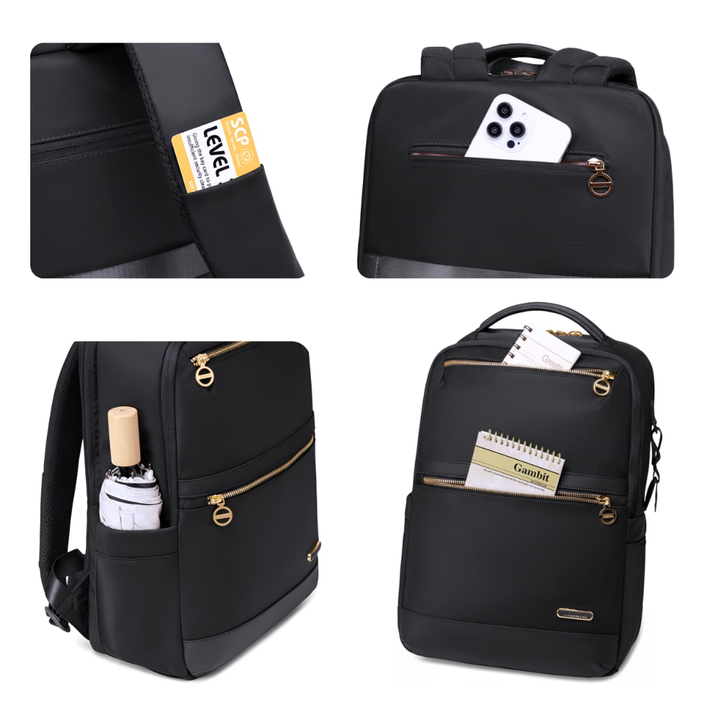 Rucsac dama Chantria casual 14 L negru