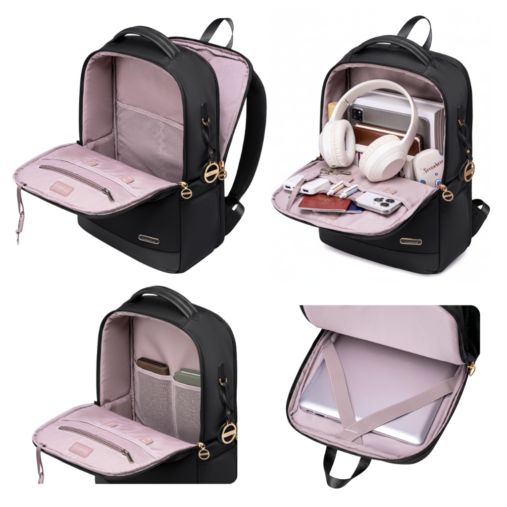 Rucsac dama Chantria casual 14 L negru