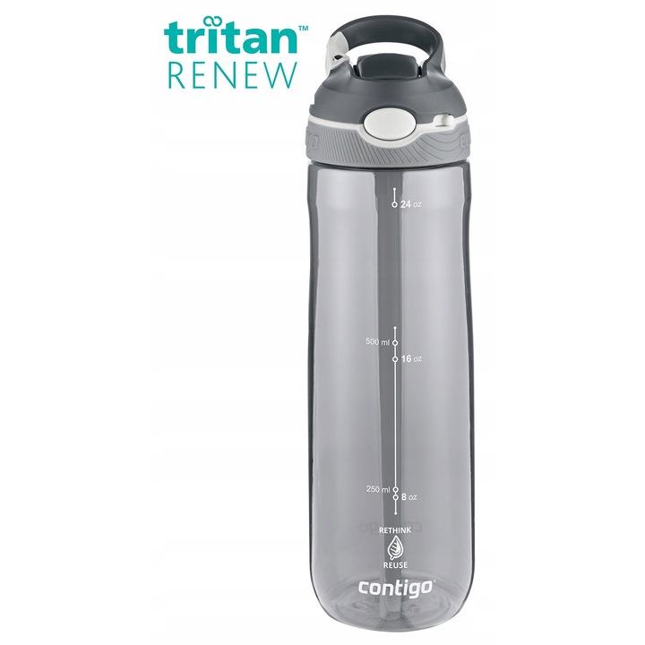 Sticla de apa / suc Contigo Ashland 720ml Tritan Renew - Gri