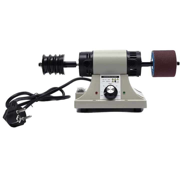 Полираща машина, регулируема скорост, компактен дизайн, сива, 32x18x18см