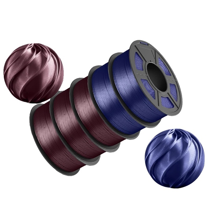 Filament 3D, TPUSILK, 1.75mm, többszínű, 5.5kg