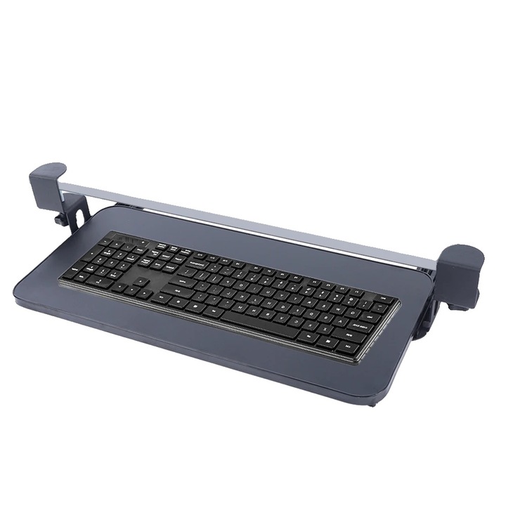 Suport pentru tastatura, design ergonomic, instalare usoara, neagra, dimensiune standard