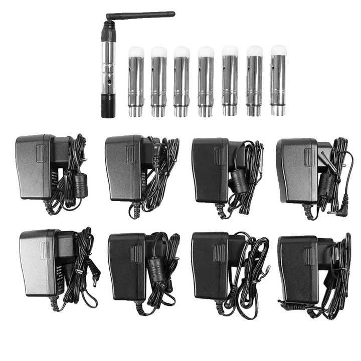 Sistem wireless DMX512, 126 canale, frecventa 2.4GHz, distanta de comunicare pana la 400m, control independent, dimensiuni 4.9x3.7x0.8in