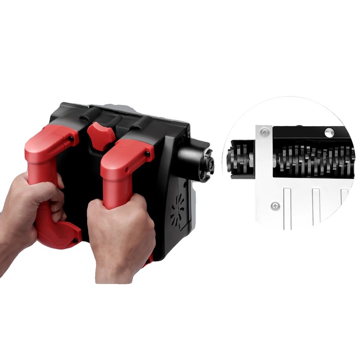 Rindel electric, 1200W, adancime de rindeluire ajustabila, 16cm, 24.5x22x16.5cm, set complet