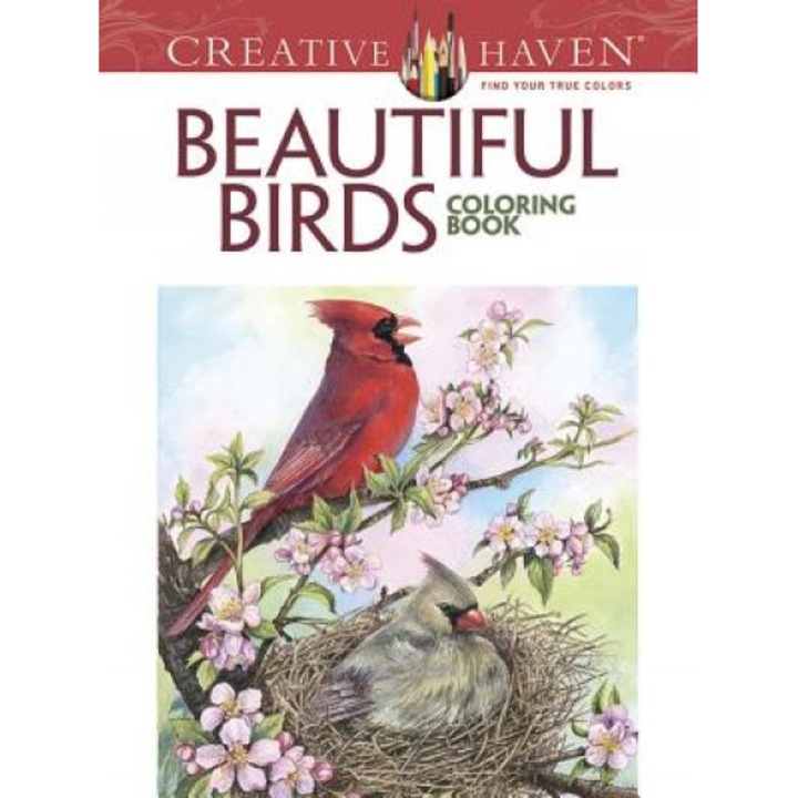 Creative Haven Beautiful Birds Coloring Book, Dot Barlowe (Author)