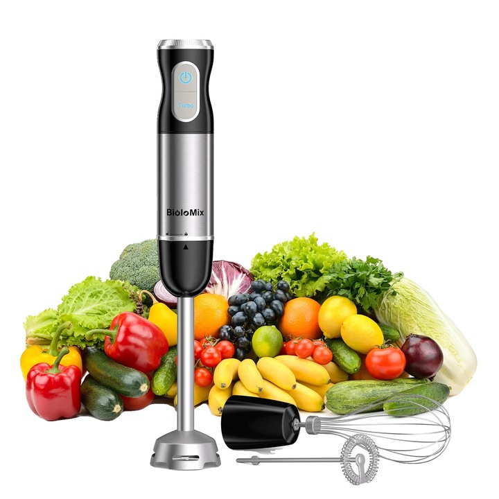 Blender Goldmaster 7254, 1000W, corp inox, functie zdrobire gheata, rotire puls, 1800ml
