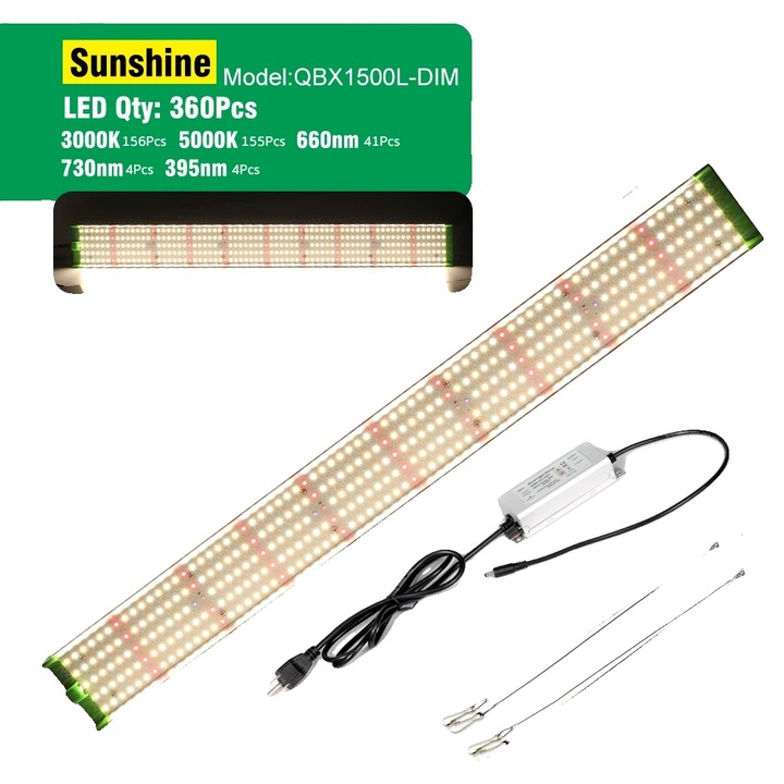 Lampa de crestere LED, Sunlike Light 150W, spectru complet, dimabil, 226 LED-uri, 110-240V