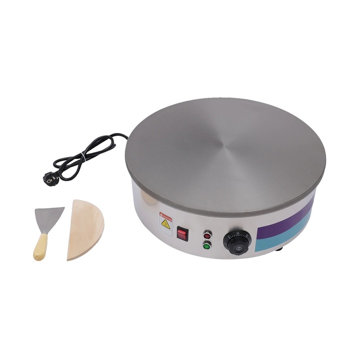 Aparat de preparat desert, 3000W, 50-300°C, fonta, montare pe birou, 45x16cm