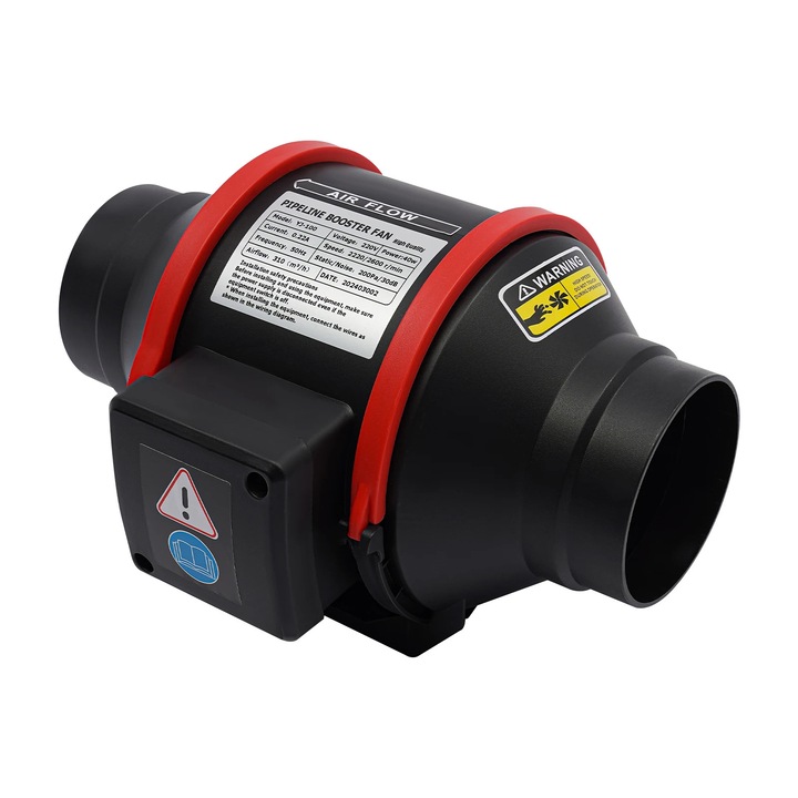 Ventilator de evacuare, 40W, 220V, 30dB, dimensiuni 23.5x31x24cm, instalare pe tavan sau perete