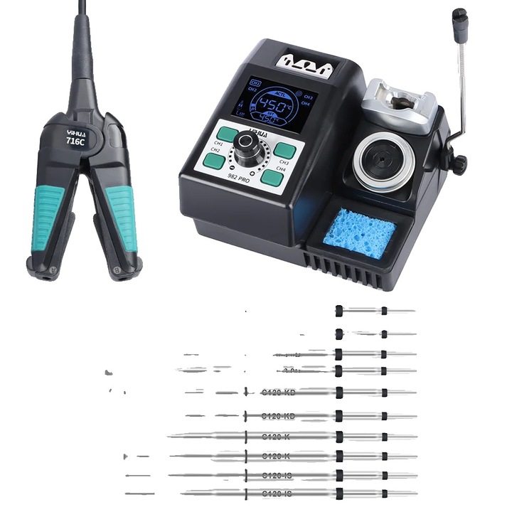 Set scule, pensete termica, design ergonomic, reparare IC de precizie, 110V-240V EU