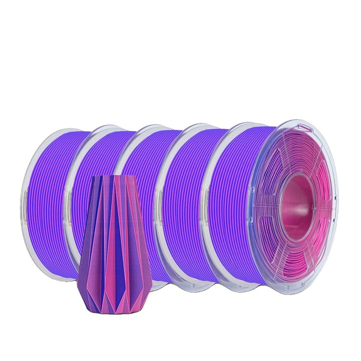 Filament 3D, Matt, 5 tekercs, 1.75mm, 1.1kg/tekercs