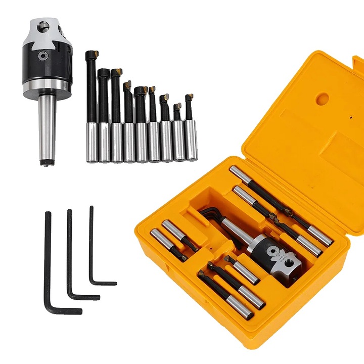 Set capete de gaurire, interval de gaurire 10-125mm, diametru 5cm, 22x20x6cm