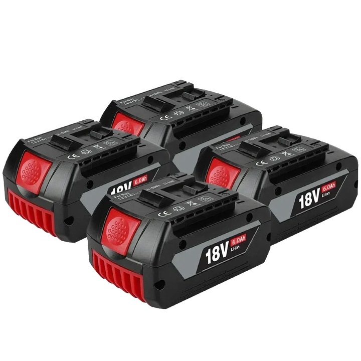 Set 4 baterii 18V 6000mAh Li-ion, standard