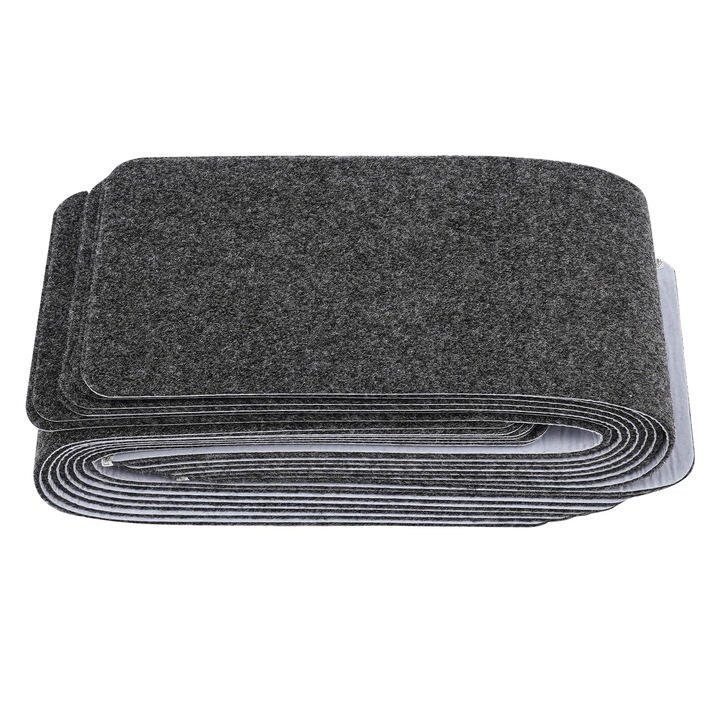 Covoare antiderapante, 15 bucati, gri inchis, 760x203mm