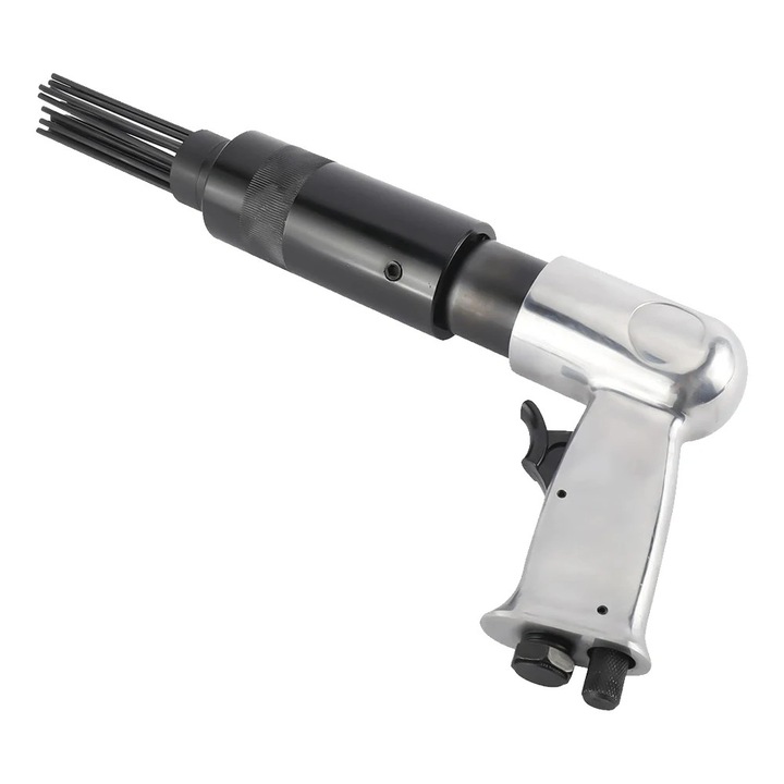 Ciocan cu ace pneumatic, Decapator cu maner tip pistol, 4500 rpm, 19 ace, Indepartare rugina si vopsea, Zgura si debavurare, Pentru suprafete metalice