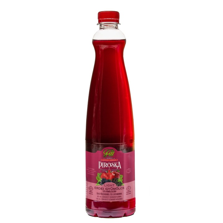 Sirop de FRUCTE DE PADURE si suc de mere (fara zahar) 0.7L - Piroska Fitt