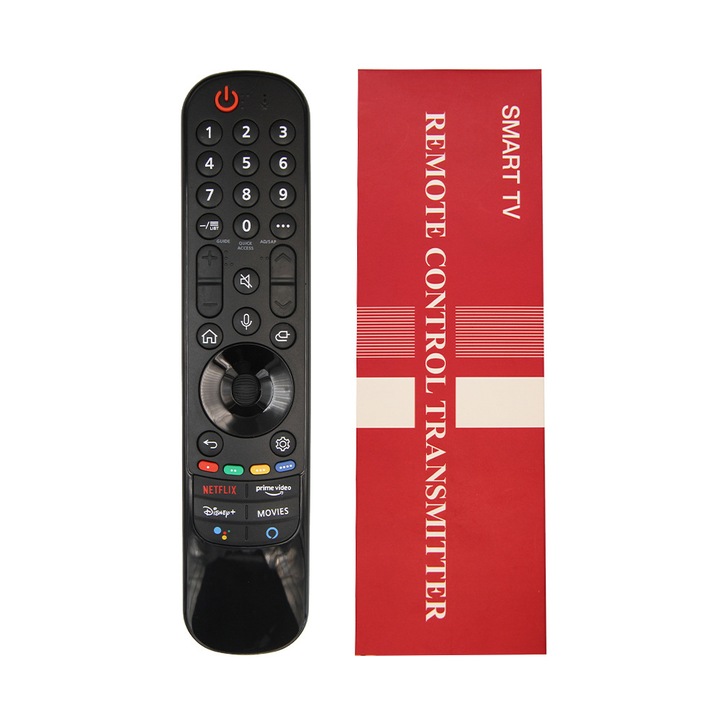 Дистанционно управление LG Magic Remote MR21GN с инфрачервена технология, подходящо за LG Smart TV 2019-2024, звуково управление
