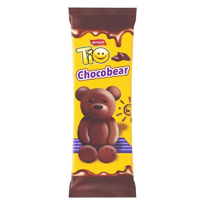 TIO CHOCOBEAR – Prajitura ursulet cu glazura de ciocolata 10*50gr