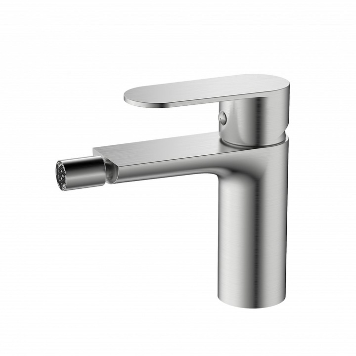 Baterie bideu, inox/ argintiu periat, inox, cartus ceramic, Bathrium colectia BOSA