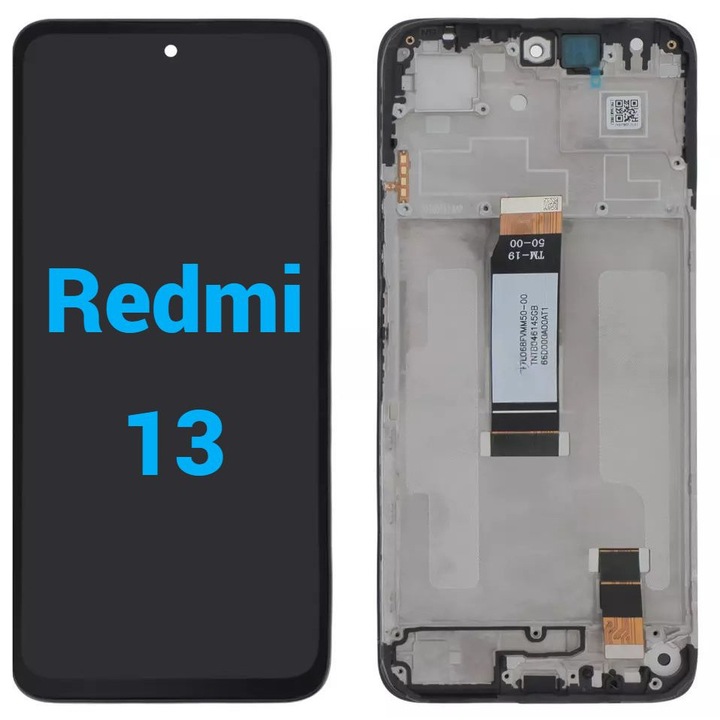 Display Ecran Lcd pentru Xiaomi Redmi 13 4G / 5G // Poco M6 4G Negru Cu Rama