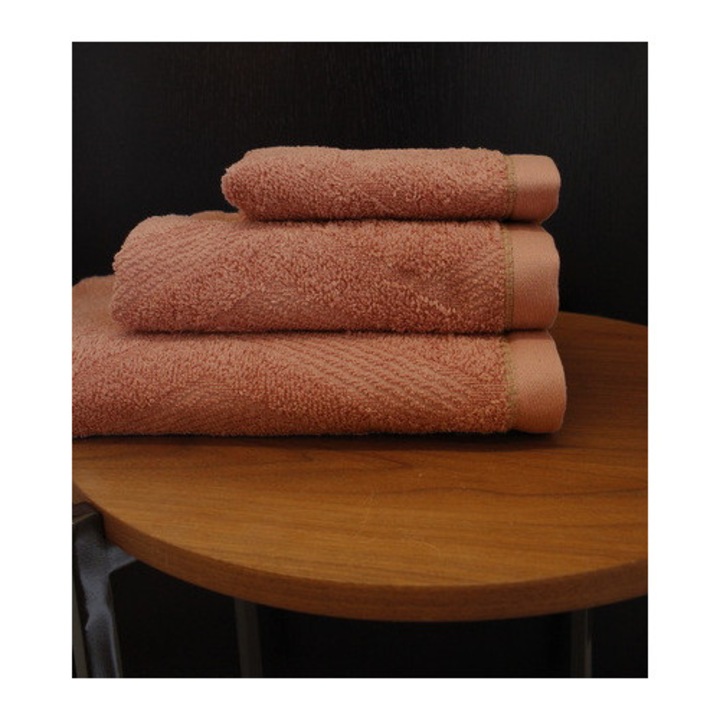 Комплект от 3 хавлиени кърпи за баня в кутия, 100% памук, Valentini Bianco, Alpha Brick