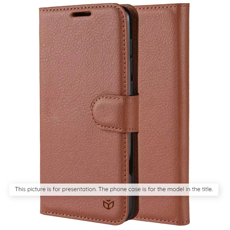 Husa pentru Samsung Galaxy A14 A145 / A14 5G A146, Techsuit, Leather Folio, Maro