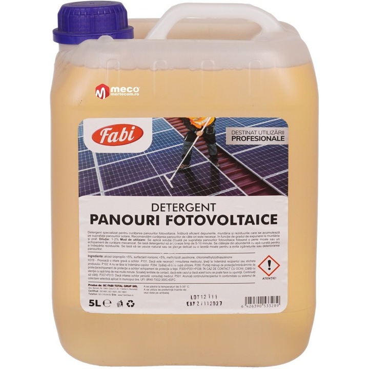Fabi detergent panouri fotovoltaice 5 litri
