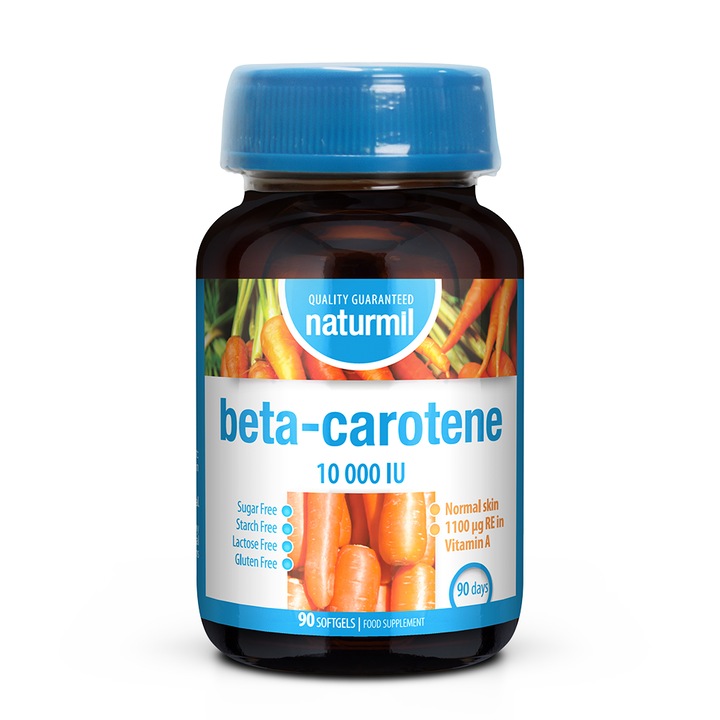 Beta-Carotene 10.000 U.I., Naturmil, 90 capsule