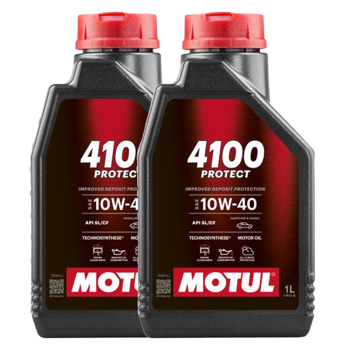 Pachet 2 litri Ulei Motul 4100 Protect 10W40