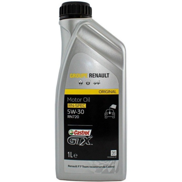 Масло RENAULT-CASTROL GTX RN-SPEC 5W30 RN 720 7711943685, обем 1 литър, синтетично, бензин и дизел