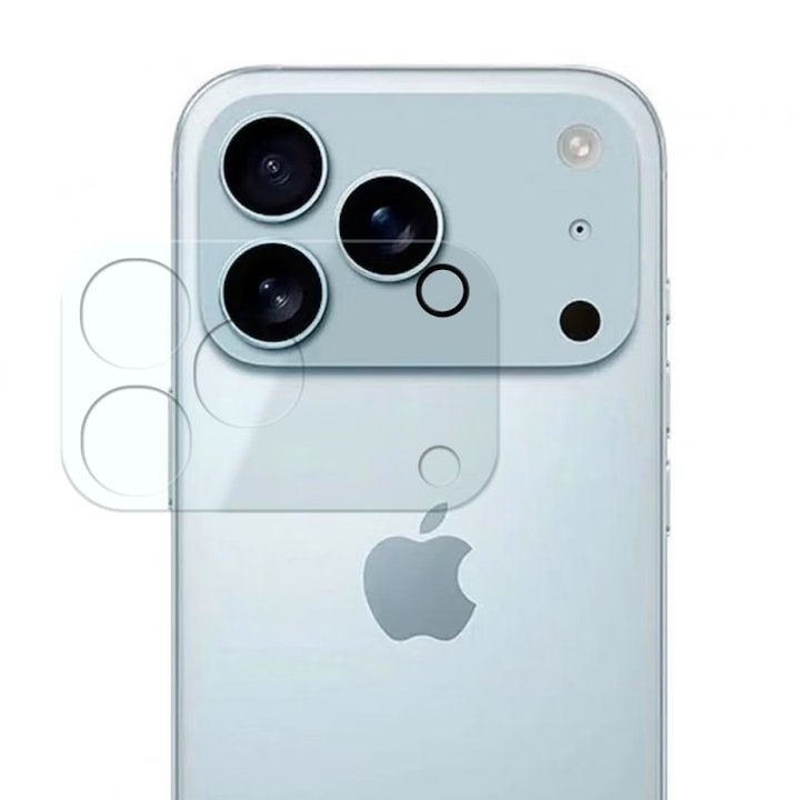 Стъклен протектор за камера, съвместим с iPhone 17 Pro Max, Full Glue, TELGORBCS