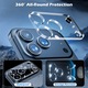 Стъклен протектор за камера, съвместим с iPhone 17 Pro Max, Full Glue, TELGORBCS