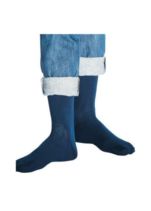 Sosete bumbac barbati, bleumarin, 43-46