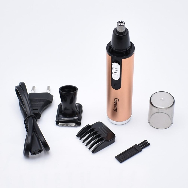 Trimmer 2 in 1 pentru Nas, Urechi, Barba si Perciuni – Reincarcabil, Compact