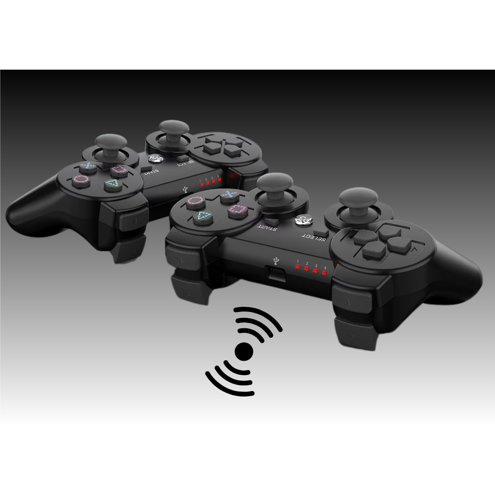 Controller, LuckyLu® compatibil PS3, wireless Double-shock, cu