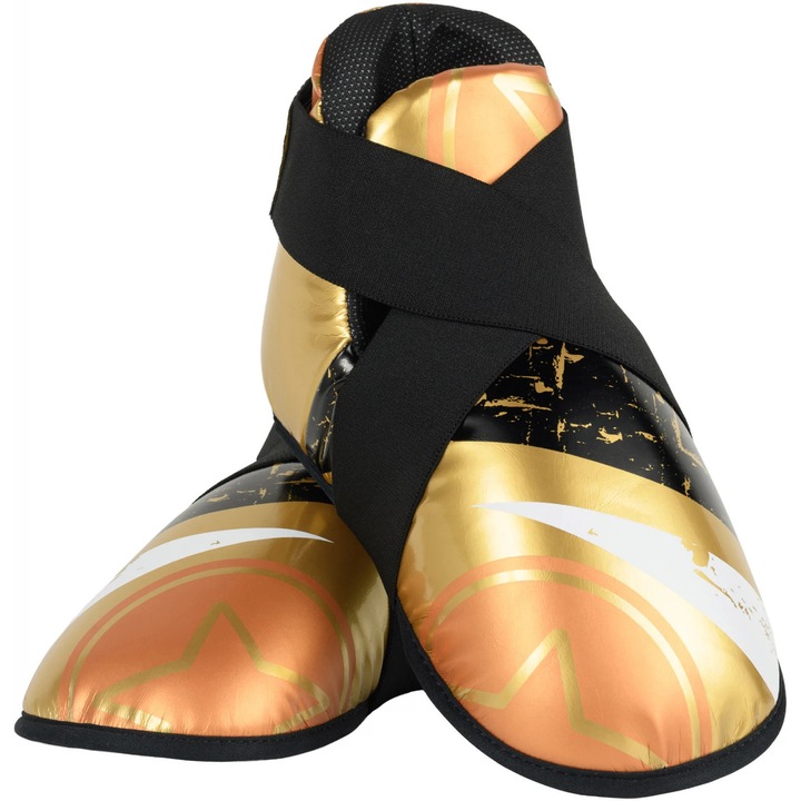 Botosei Top Ten Urban Arts, auriu-alb, marime XS, piele ecologica