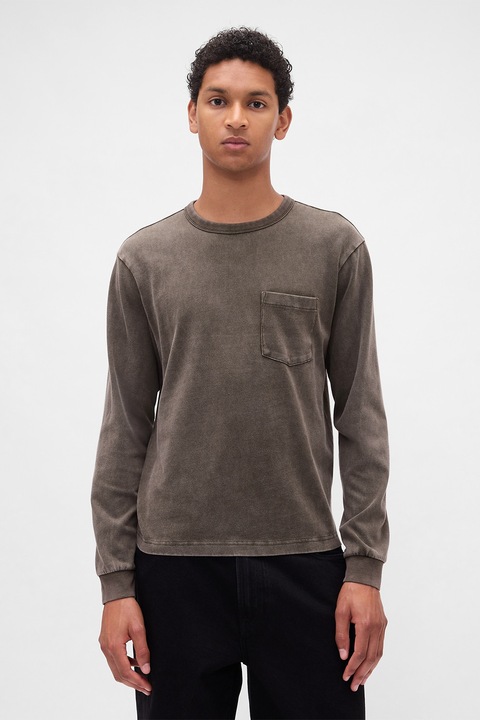 GAP, Bluza cu buzunar pe piept, Grej