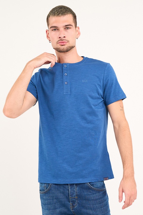 Lee Cooper, Tricou regular-fit cu model uni, Albastru